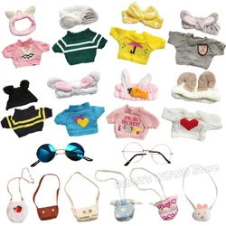 LaLafanfan Cafe Duck Dog Plush Doll Clothes, diadema, bolsa, gafas, traje para juguete de peluche de 20-30cm, accesorios para muñecas