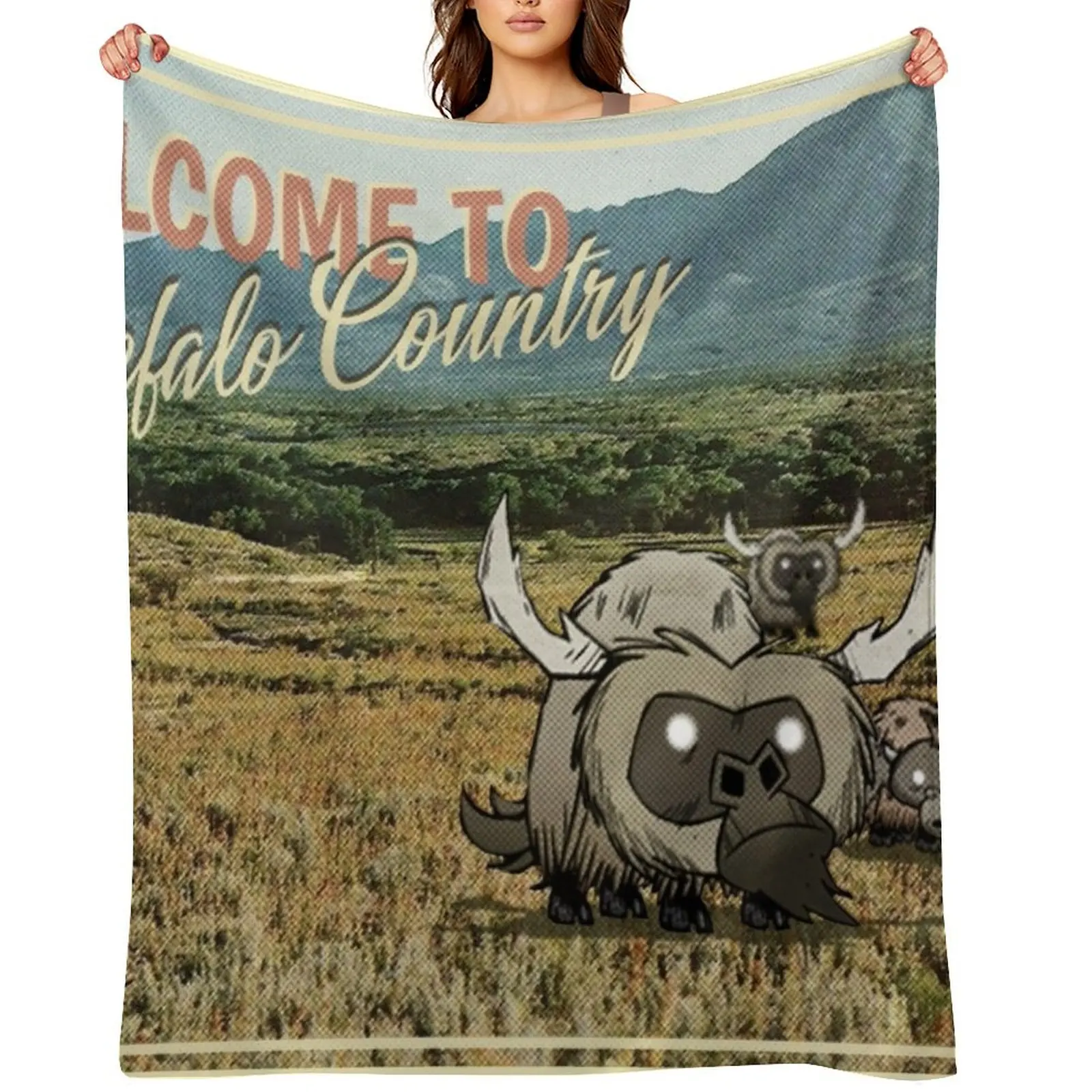 

Beefalo Country - Dont Starve Throw Blanket Furry Soft Plaid Sleeping Bag Single Blankets