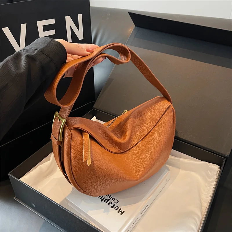 

Fashion New Genuine leather Women's single-shoulder bag casual Commuting crossbody bag made of cowhide hobo bag handbag
