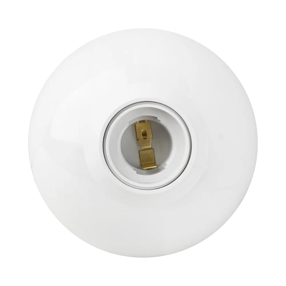 DIY E27 LED-Glühbirnenfassung mit rundem Sockel, 850 ° Feuerfeste Hängelampenfassung Industrielle Decken- und Wandleuchtenhalterung