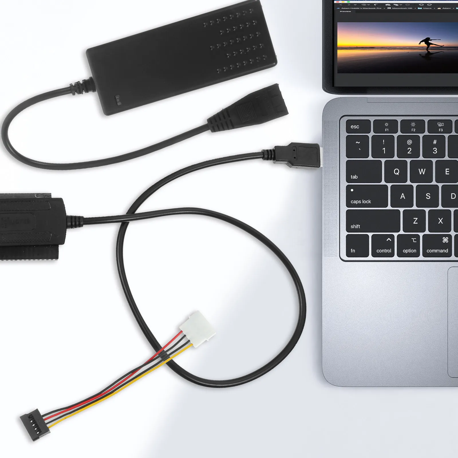 1Set USB 2.0 to Hard Drive Adapter External Hdd Enclosure Converter Cable for 2.5 3.5 Inch Hdd USB Data