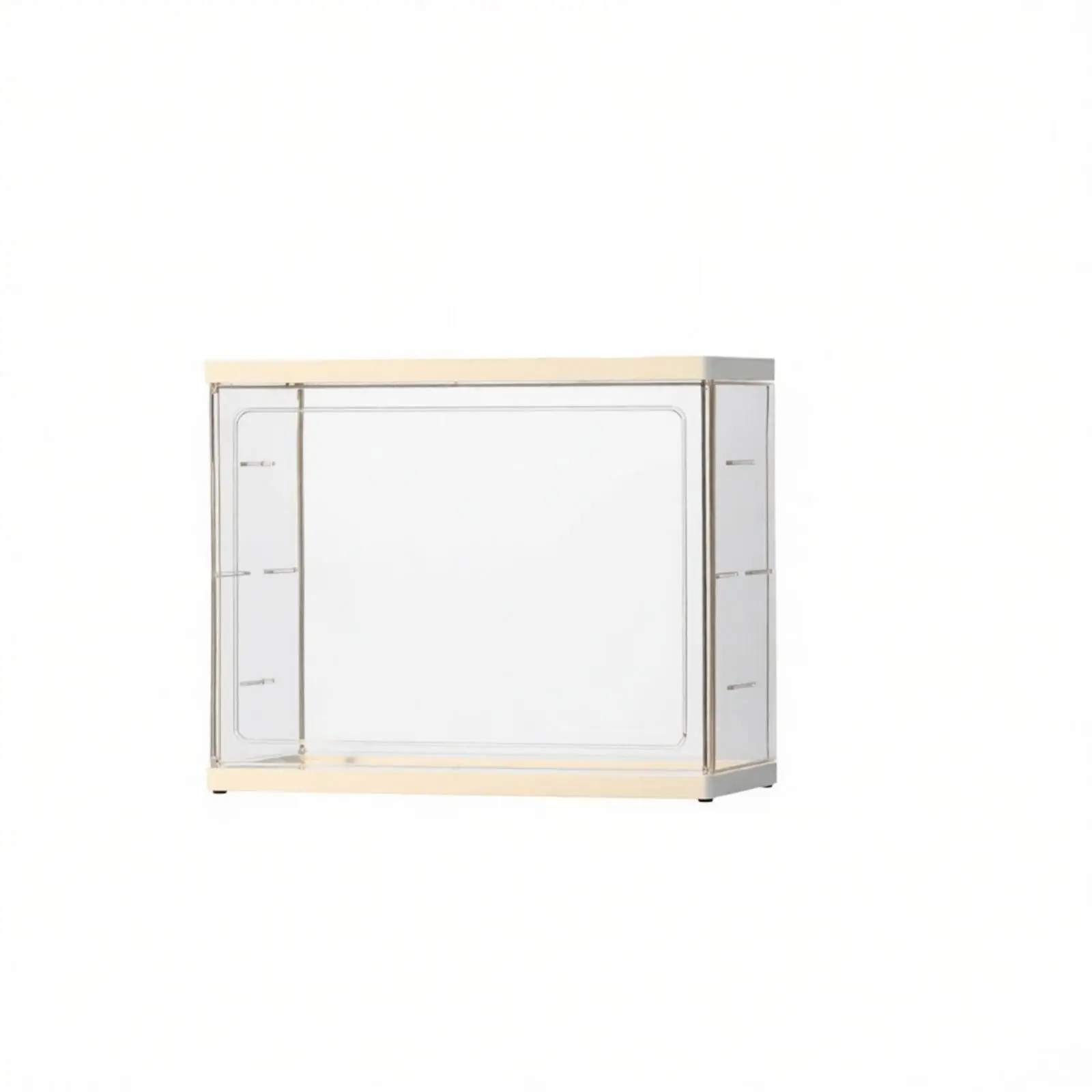 Stackable Display Case for Action Figures Glass ABS Modular Shelf with Removable Ladder for Versatile Use
