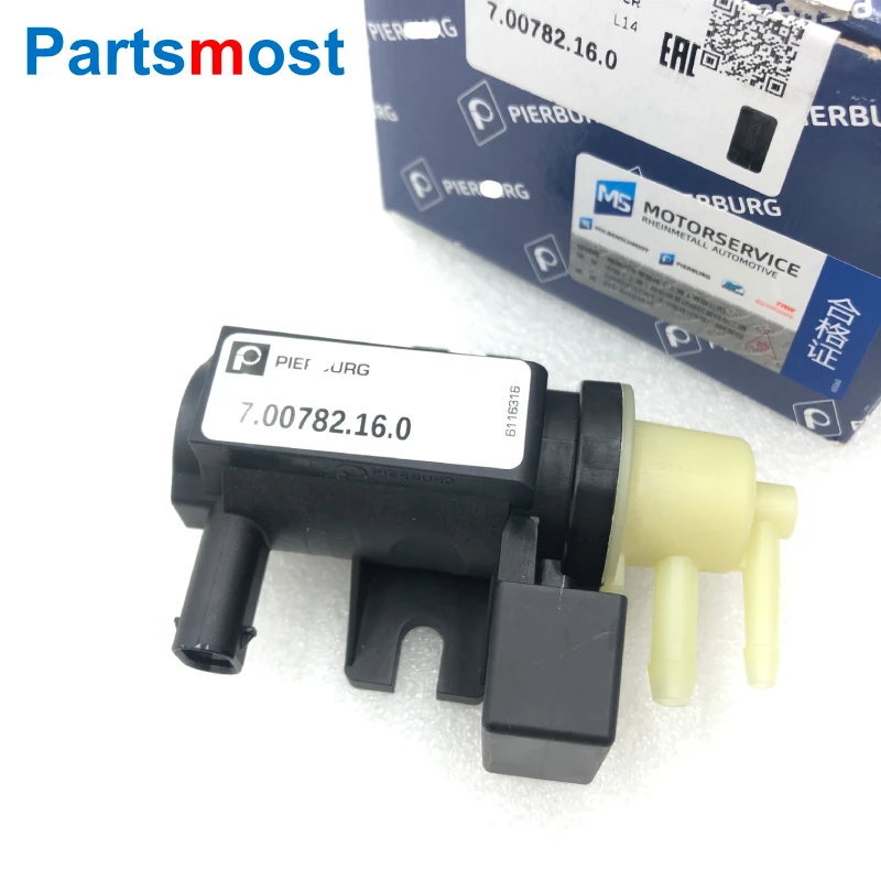 

Turbo Vacuum Boost Solenoid Valve for Mercedes-Benz M270 E16 M270 E20 M274 E16 M274 E20 OEM Pierburg 7.00782.16.0 A0101531328