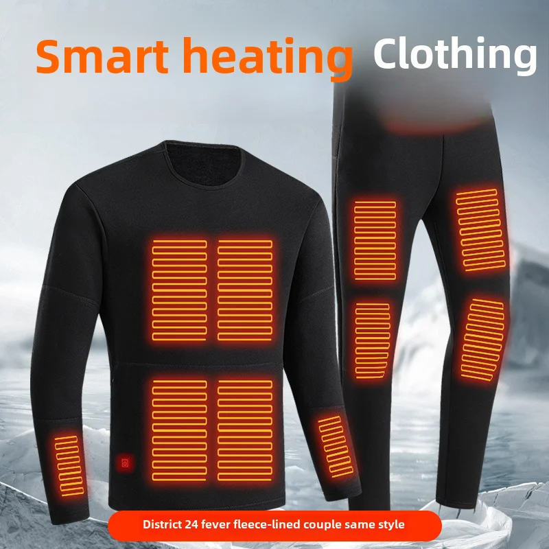 

Heating Underwear Hot Heating Suit Single Control22Zone Warm Suit Whole Body Heating