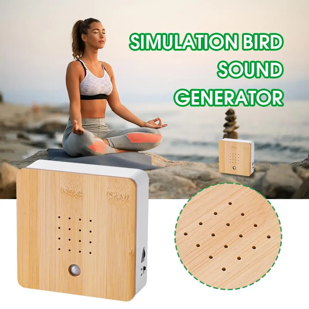 

Wooden Birdybox Sunbeam Modern Nature Sound Box Relaxing Bird Customizable Cheerful Sound Relax Concert Sensor Tool Motion P5P6