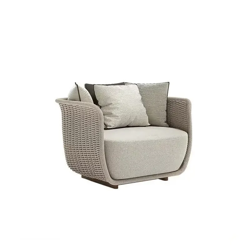 

Nordic outdoor sofa courtyard leisure creative high-end rope furniture model