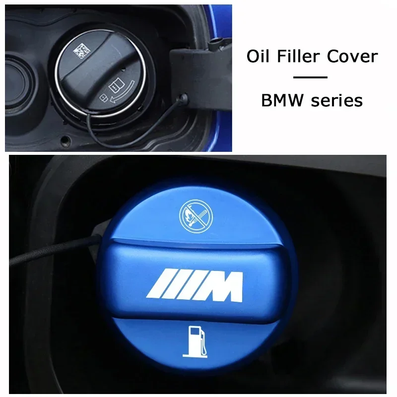 Oil Tank Protect Cover Refuel Fuel Tank Cap Accessories For BMW X1 X2 X3 X5 X4 X6 X7 G30 G20 G32 F40 F30 F20 F10 F34 F07 F44 F45