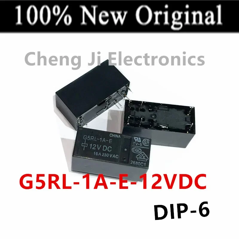 10PCS/Lot   G5RL-1A-E-5VDC 、G5RL-1A-E-12VDC 、G5RL-1A-E-24VDC   DIP-6   New original Power Relay  G5RL-1A-E-DC12V  DC24V