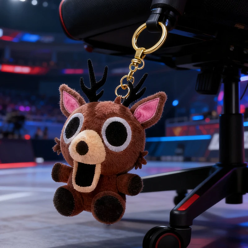 Jouets en peluche cerf 99 nuits dans la forêt, porte-clés de style Vintage, accessoires pour sac à dos, Fans de Cosplay, cadeaux d'halloween, tendance