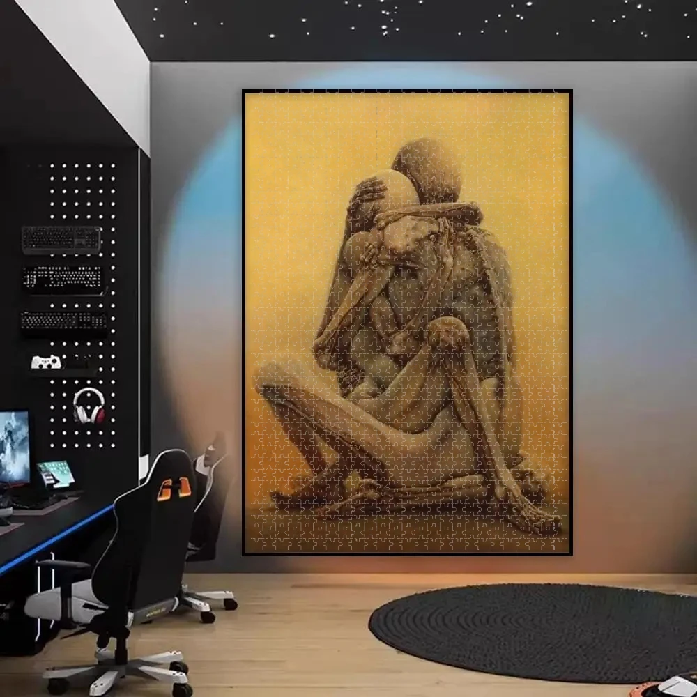 1box 500/1000 PCS Puzzle Art Zdzislaw Beksinski Diy for Adults Beginners - High Difficulty Handmade, Gifts Home Decoration Games