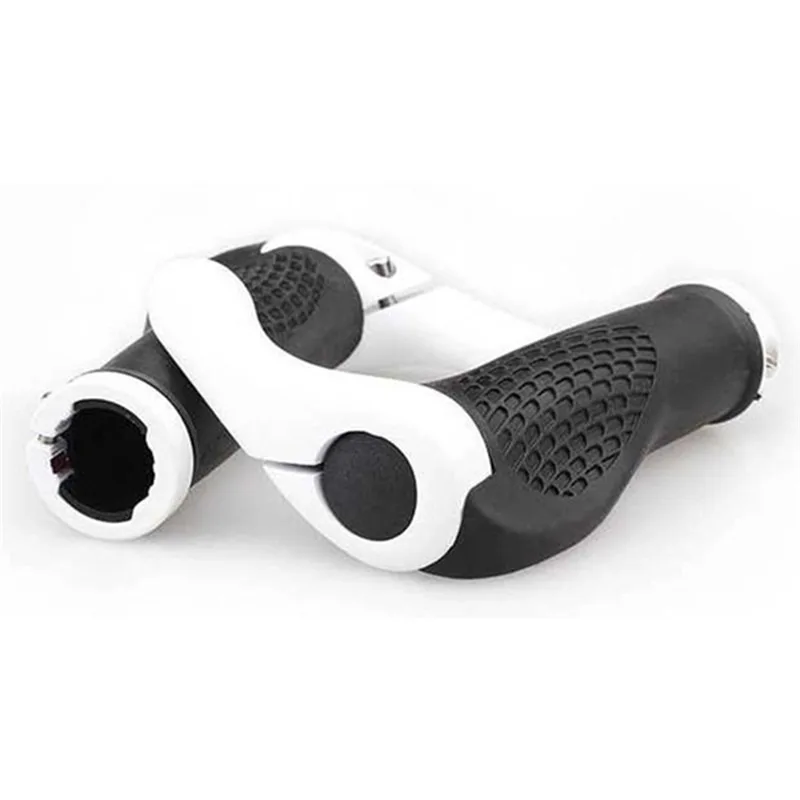 Bike Handlebar Grips Comfortable Rubber Handle gloves Aluminum Lock-on Bicycle Handle Bar End Grips Mountain Scooter MTB Road