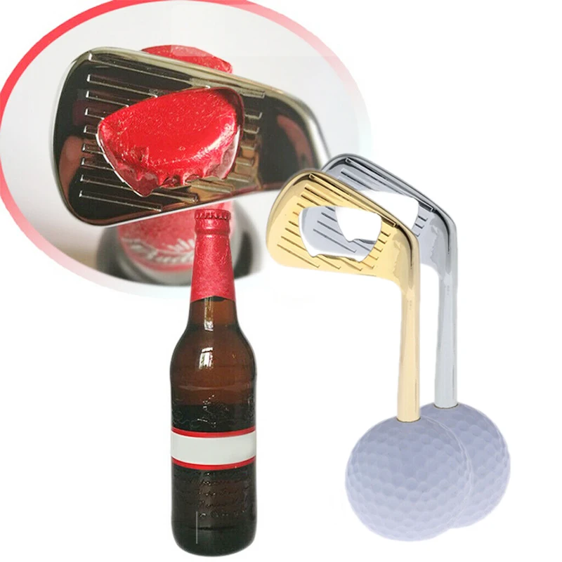 

1 шт., открывалка для пивных бутылок с мячом для гольфа, серебряная новинка, пивной колпачок для игроков в гольф, отличный подарок для любителей гольфа, энтузиастов, цинковый сплав