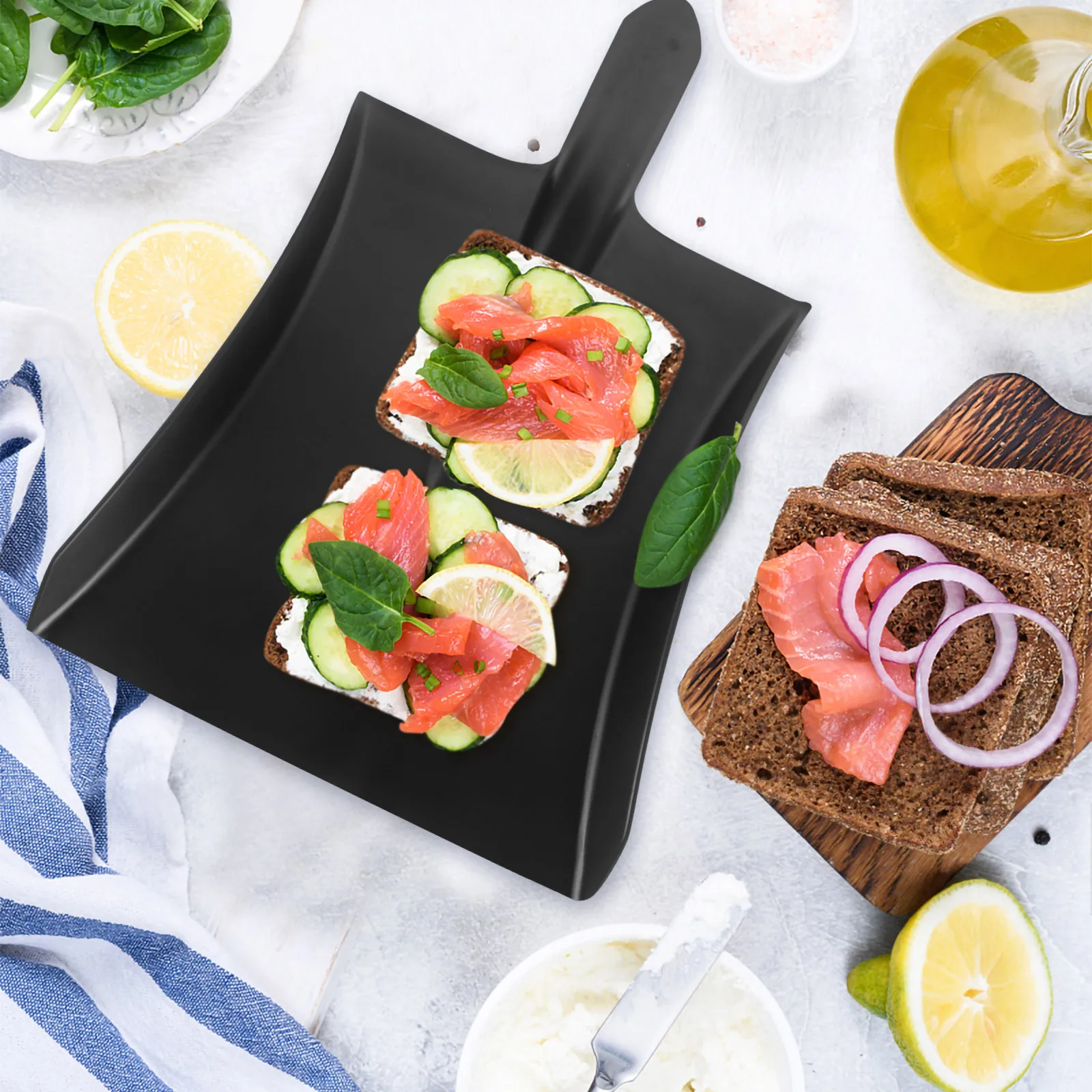 

Barbecue Meat Tray Creative Plate for BBQ Platters Grill Grilling Serving Trays Food Carrying