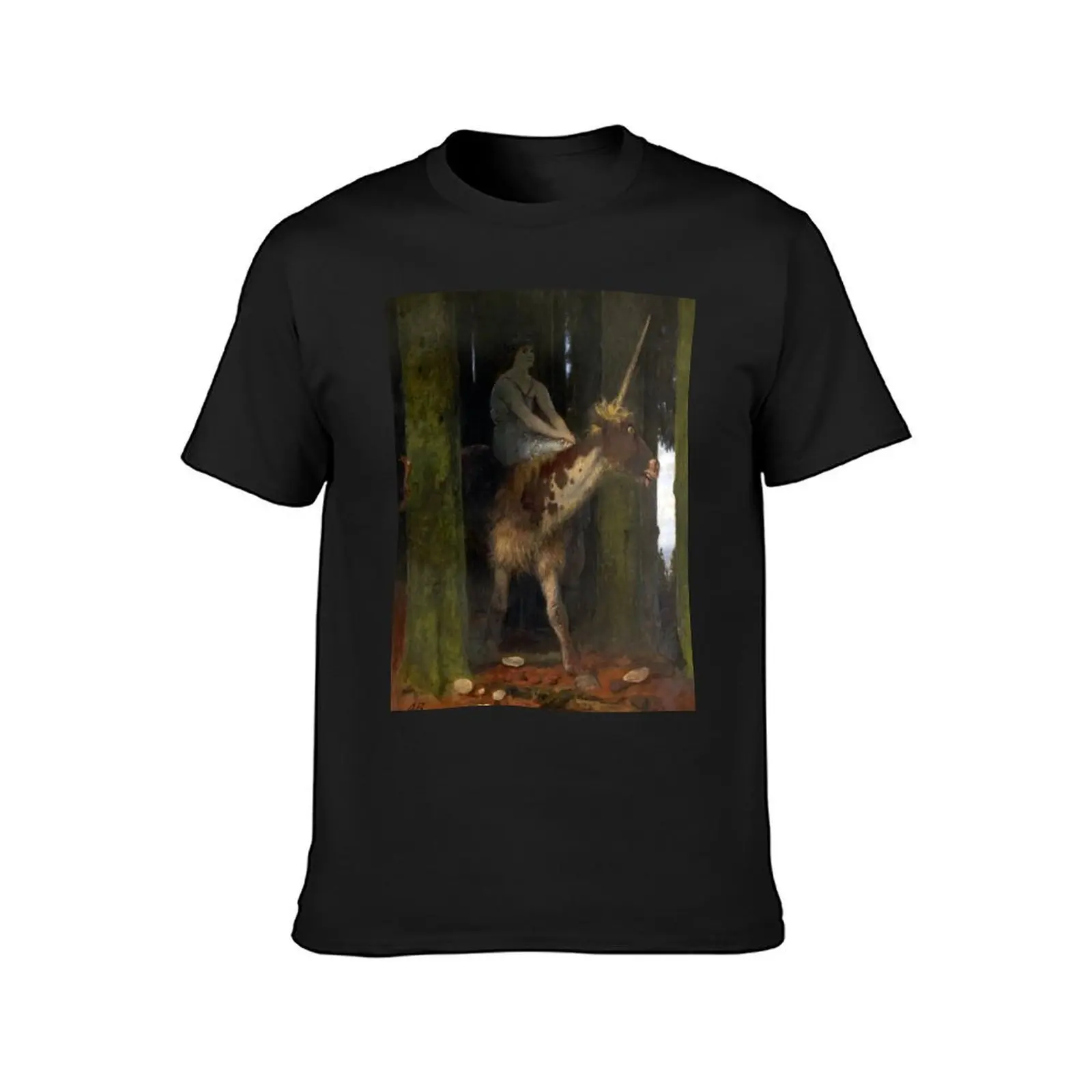 Silence of the Forest - Arnold B?cklin T-Shirt plain tees designer t shirt men