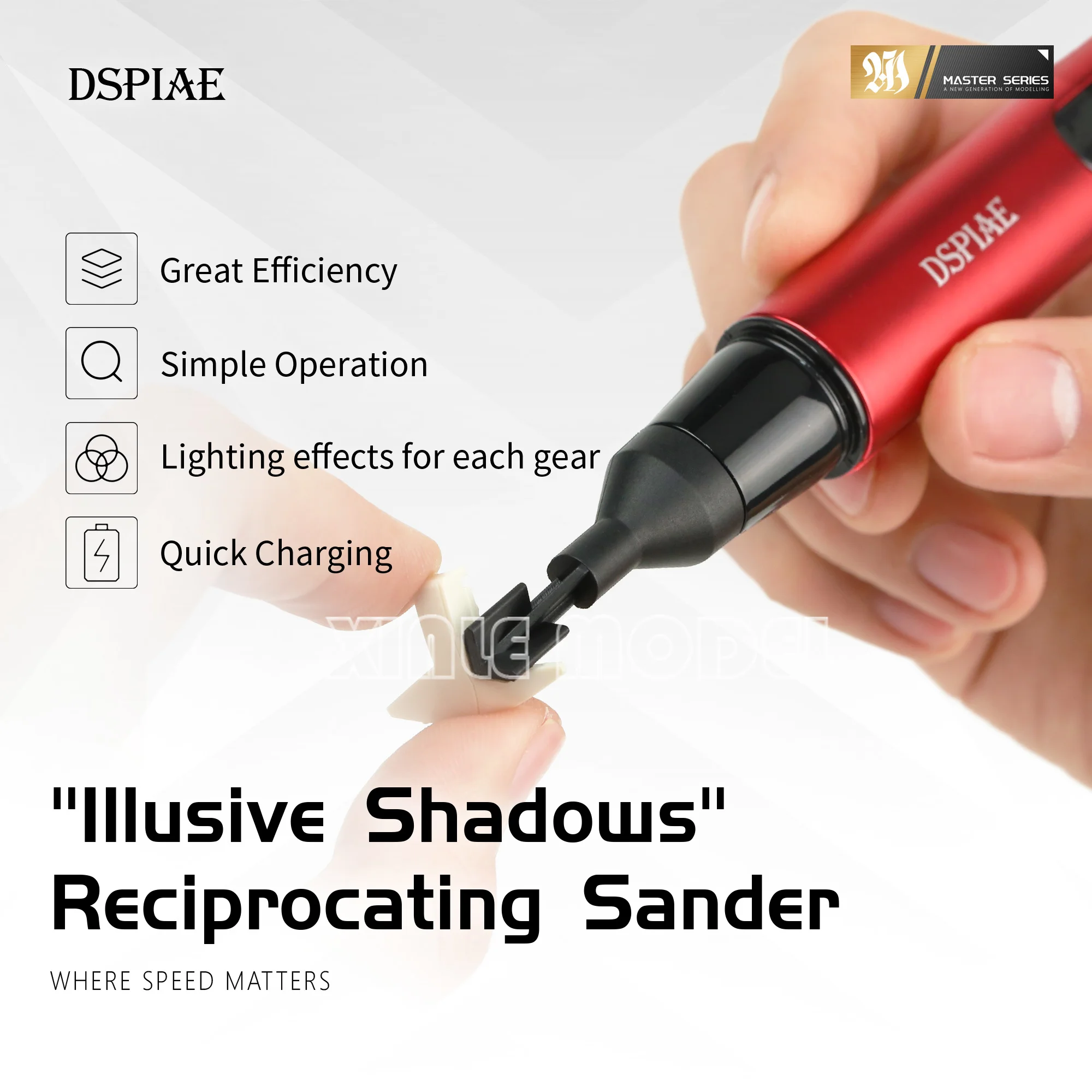 

DSPIAE ES-A reciprocating sander, electric sanding pen, nozzle electric sanding pen, assembly model sandpaper, process tools
