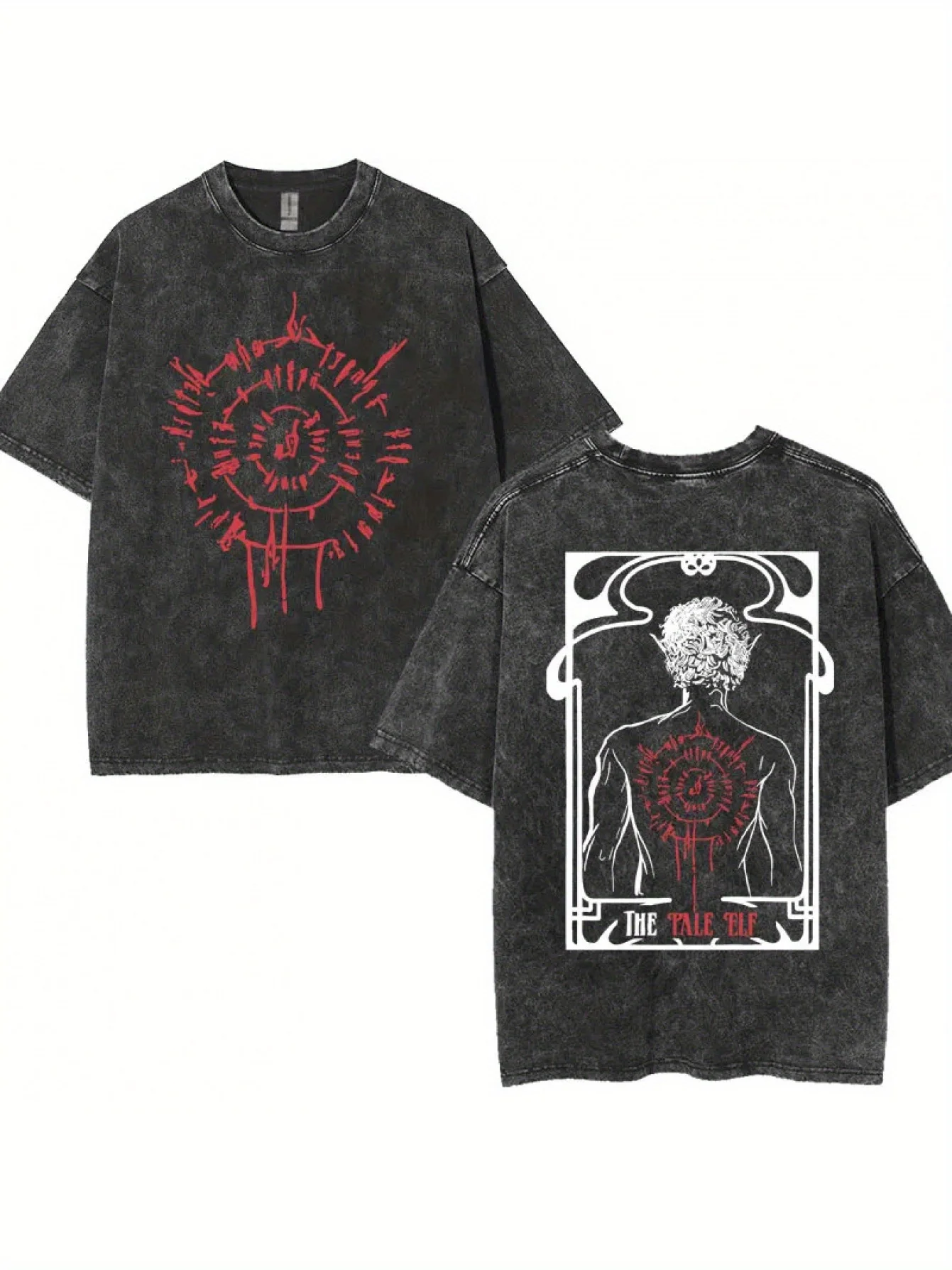 2025 Limited Astarion The Pale ELF Camisetas Baldurs Gate 3 Girl Cena Vintage Camiseta lavada Hombres Mujeres Casual High Street Y2k