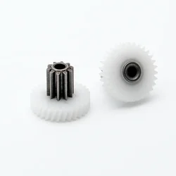 10T 30T 2.5mm POM Double Gear Plastic DIY Model Motor Right-Handed Helical Gear