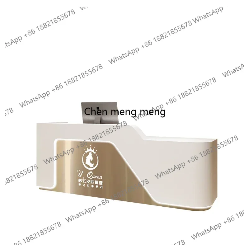

Aesthetic Reception Counter Furniture Salon Bar Beauty Luxury Executive Office Hairdresser Shop Modern Receiption