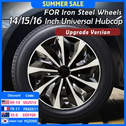 4PCS Universal Wheel Cover Hubcap R14 R15 R16 Inch Replacement Hub Caps Wheel Rim Cover PP Tire Accessories Snap On SUV Truck