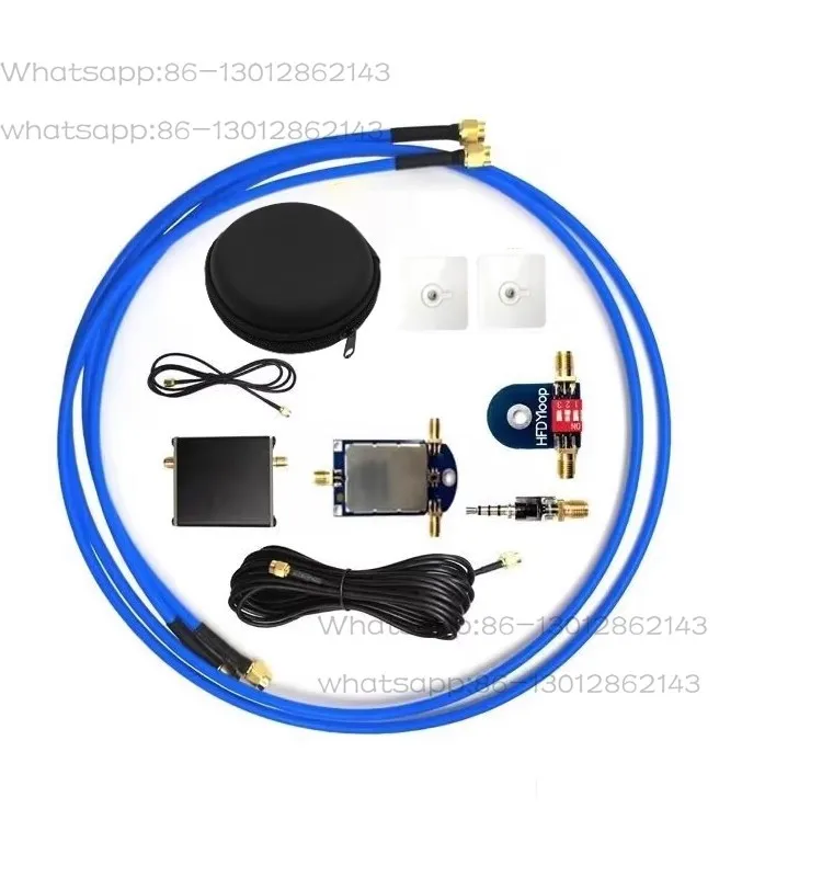 LZ1AQ Amplifier Active Magnetic Loop Antenna Wideband 50K-500MHz Portable Antenna 17dB HF AM FM VHF UHF SDR Receiver Radio