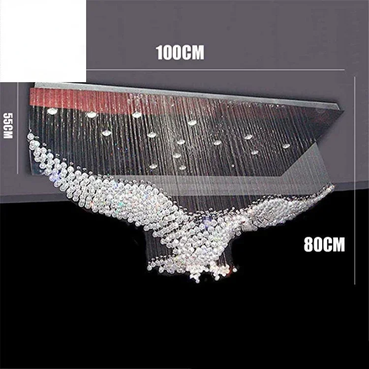Ceiling Lamp Eagles Design Crystal Chandelier LightHall Cristal Lamp Home Lighting for hotel villa
