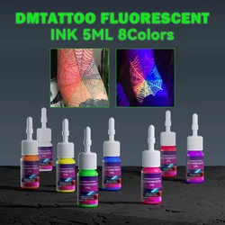 DM Fluorescent Tattoo Ink Set 5ml Professional Tattoo Pigment Tattoo Painting Tattoo Supplies Professional Supply For Body Art