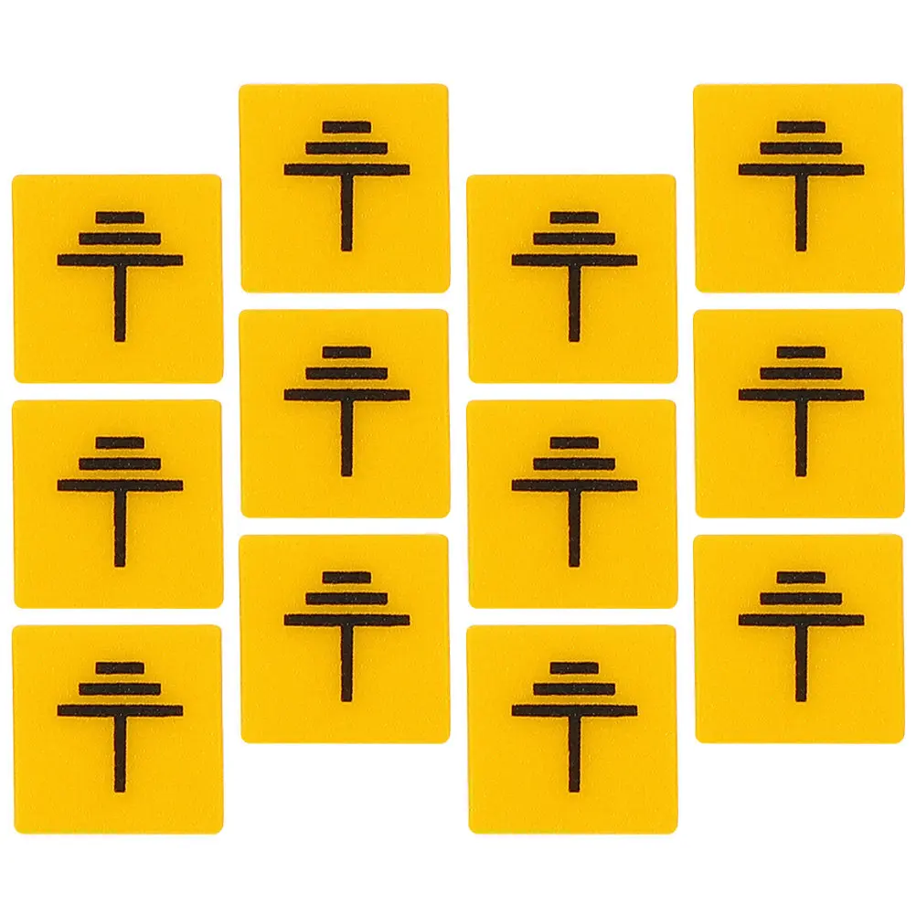 

12Pcs Safety Warning Label Stickers Grounding Electrical Decals for Equipment Machinery Warning Signs Safety Stickers