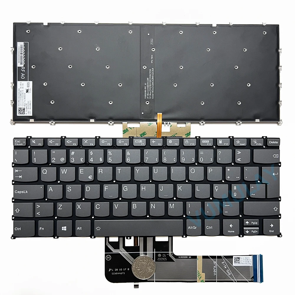 Portuguese Backlit Keyboard for Lenovo IdeaPad Flex 5-14are05,5-14iil05,5-14itl05,5-14alc05,3-14ABA7 3-14IAU7, 5-14ABA7,5-14IAL7