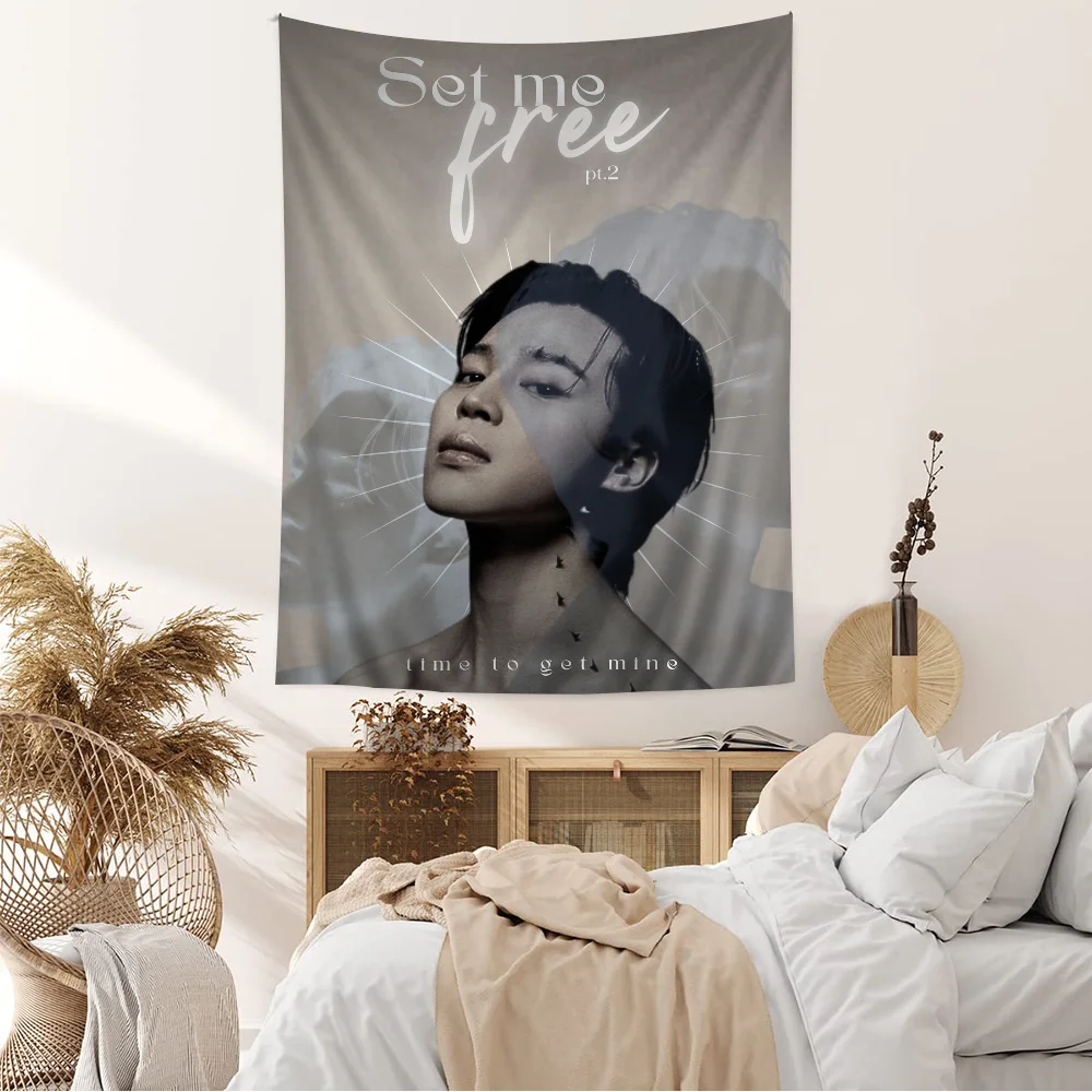 لطيف صبي J-jimins الكرتون نسيج ، غرفة المعيشة ، المنزل ، ديكور النوم ، إنز #5