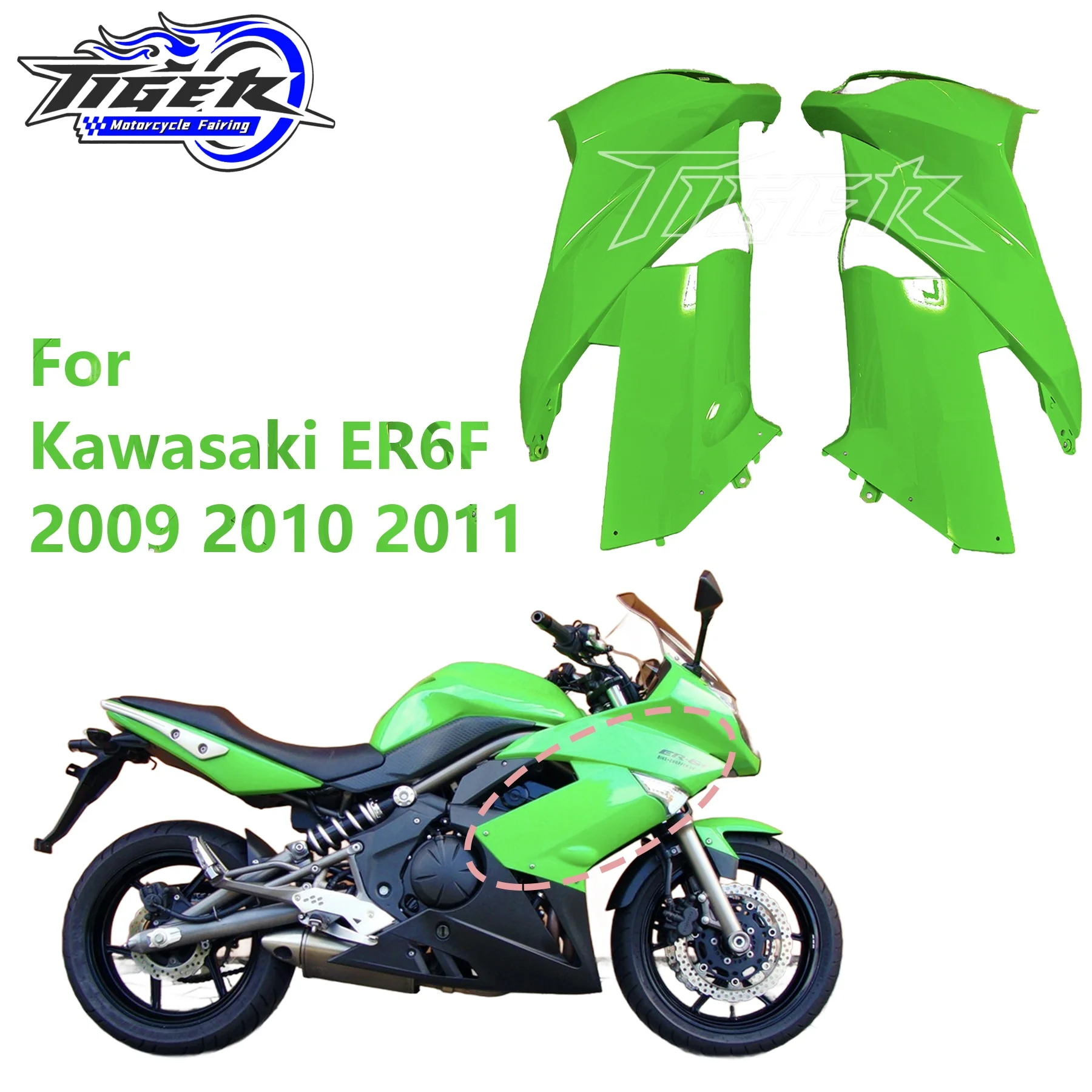 New Fairing kit bodywork ABS  For Kawasaki NINJA 650 ER6F EX650R ER-6F EX 650R ER 2009 2010 2011 09 10 11