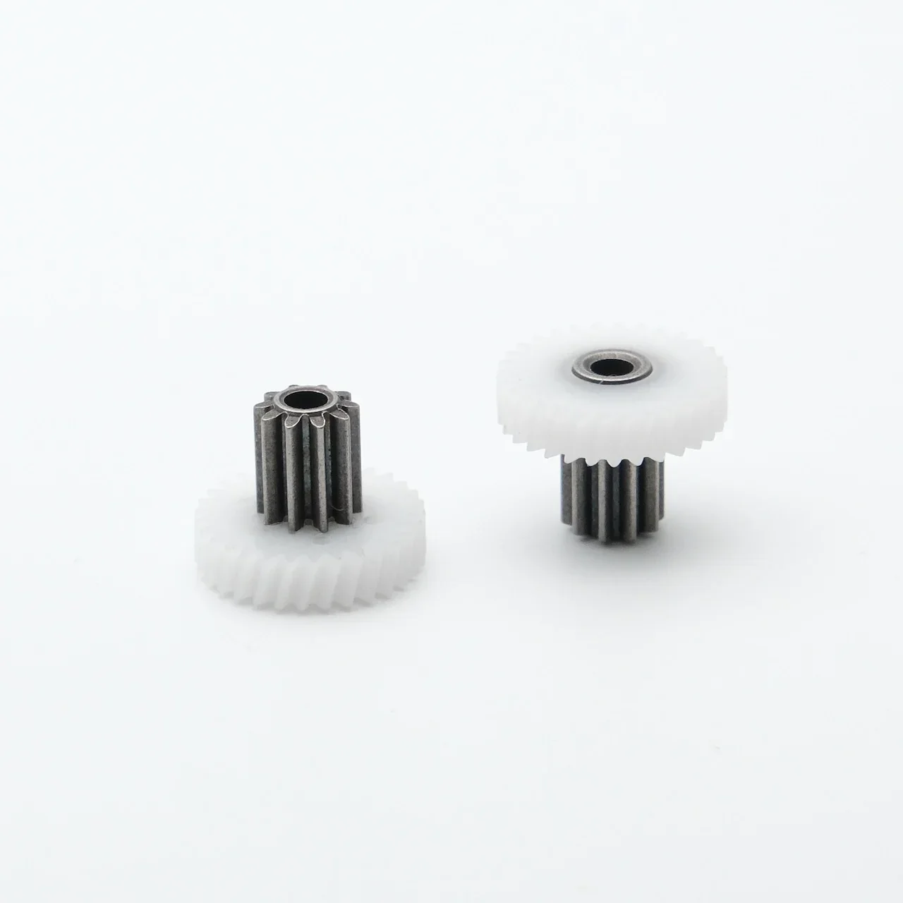 10T 30T 2.5mm POM Double Gear Plastic DIY Model Motor Right-Handed Helical Gear