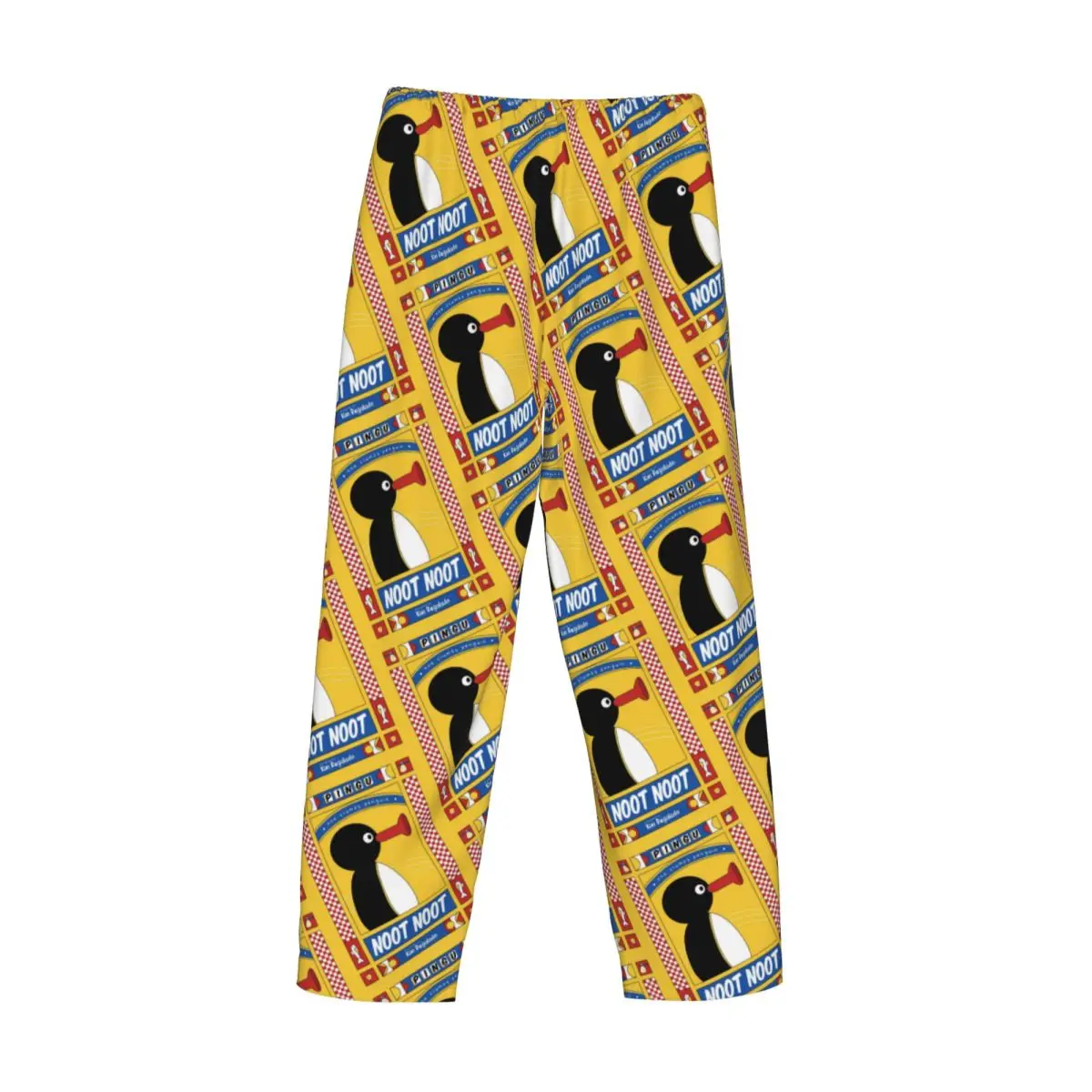 مخصص الرجال Noot Noot Pingu بيجامة السراويل طباعة البطريق ميرش ملابس النوم قيعان مع جيوب