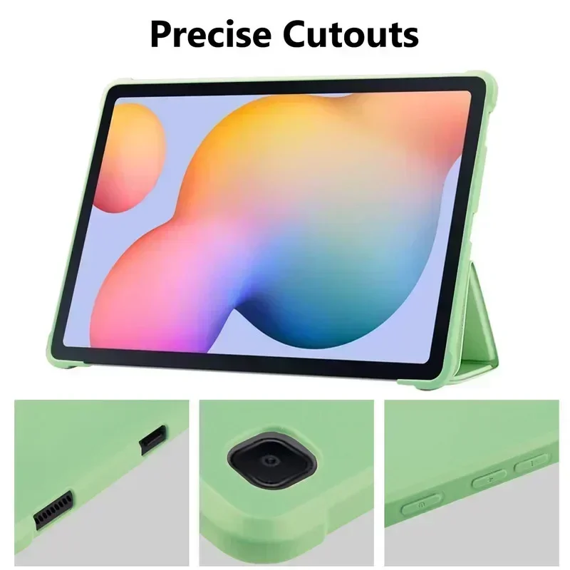 Funda para Samsung Galaxy Tab A8 10,5 X205 X200 S6 Lite P610 P615 A7 T500 A7 lite T220 S7 S8 S9 PU Tablet Funda de cuero inteligente