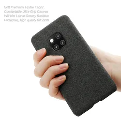 Cloth Cases For Huawei Mate 20 Pro Case Slim Retro Cloth Hard Phone Cover For Huawei Mate 20 Pro LYA-L09 LYA-L29 Coque Capas