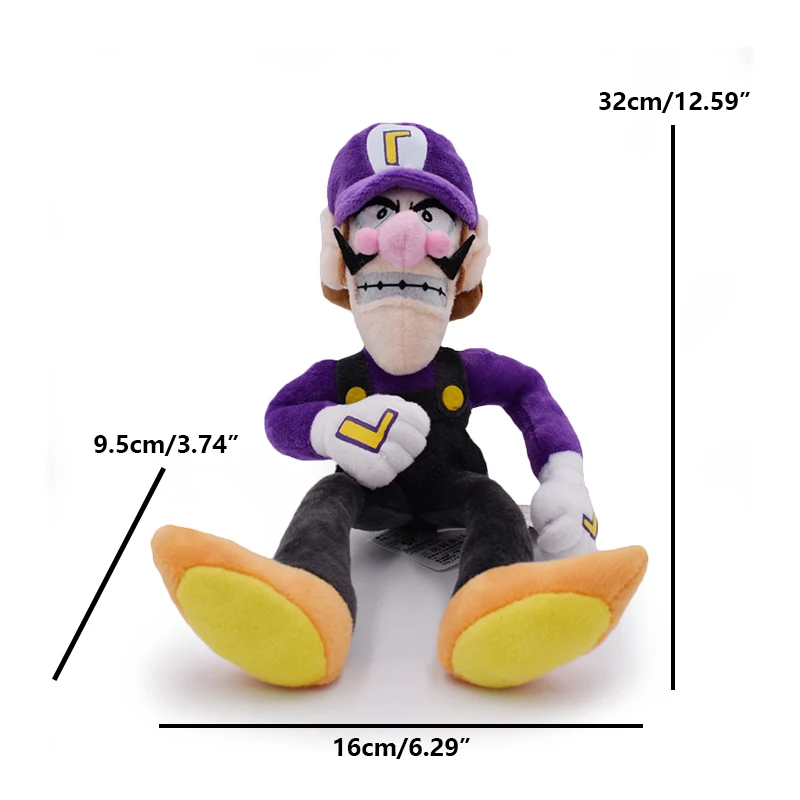 4 gaya Mario Bros waluigi Nabbit Toadette toadet Nabbit mainan mewah Wario Waluigi Troopa Bowser peluru peluru peluru Peluche