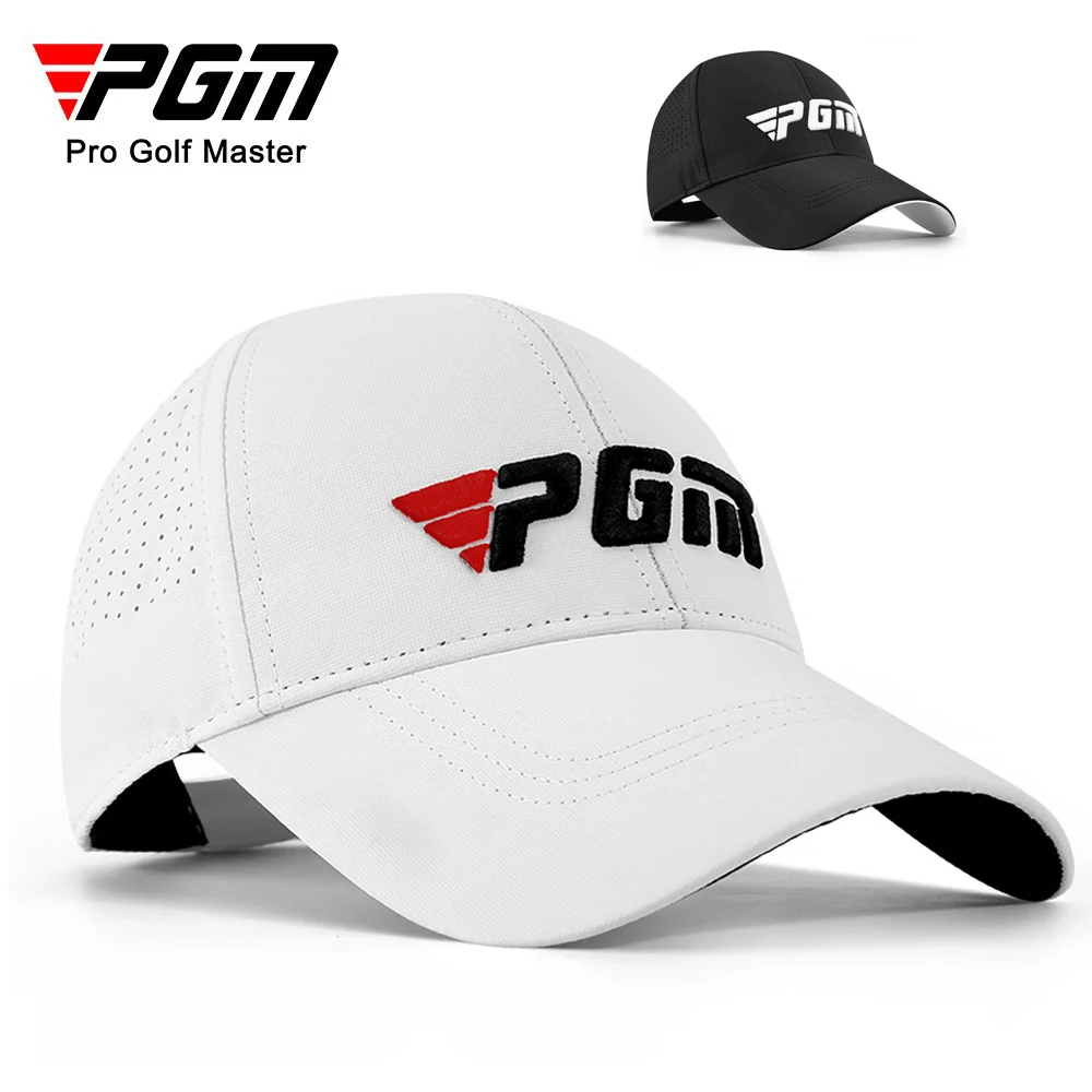 PGM Men\'s Golf Caps Sun Protection Shade Breathable Male Casual Cap Moisture Wicking Sun Hat MZ039