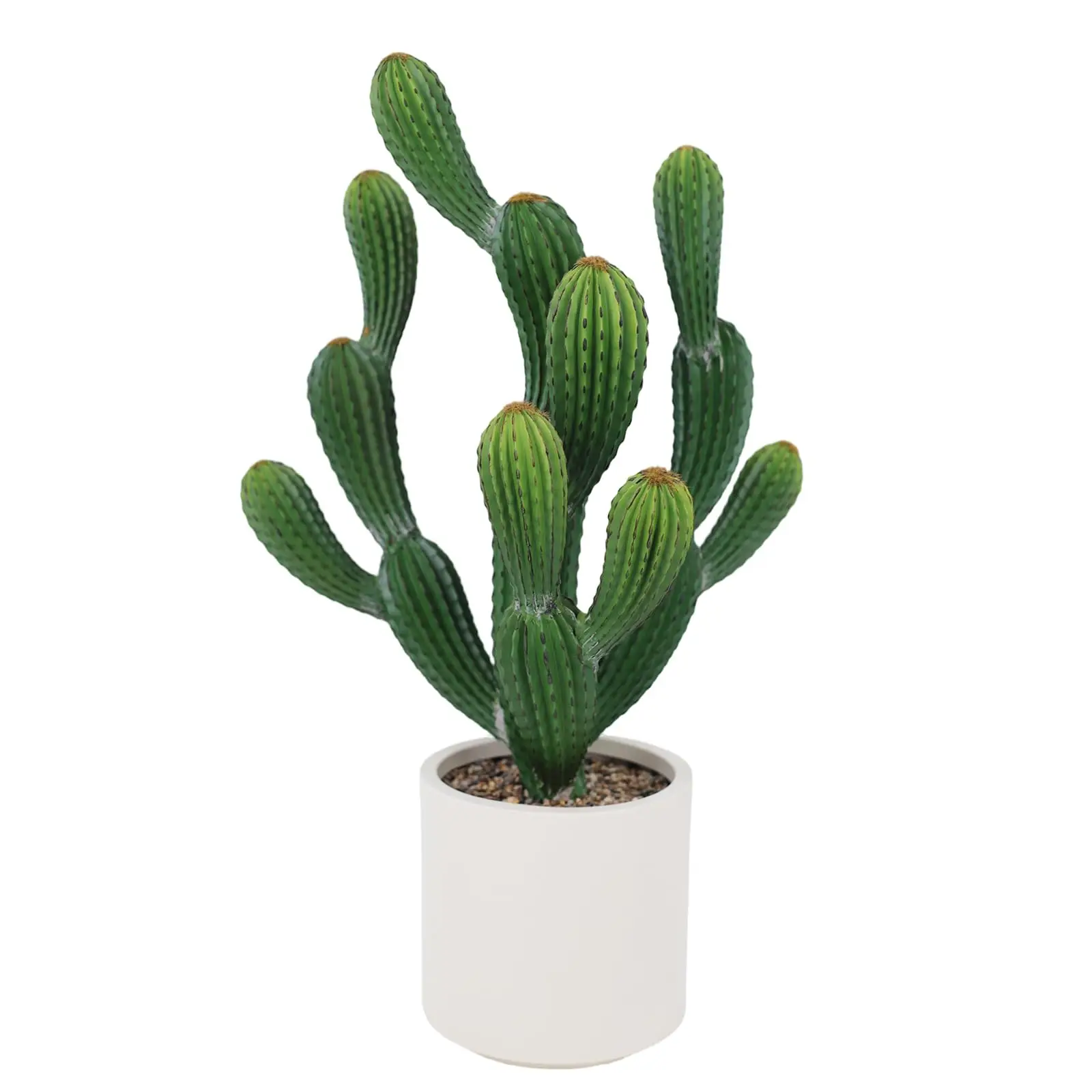 

Artificial Cactus Plant, Realistic Texture Tall Plant, Faux Desert Cacti Potted Plant with Planter for Home Office Living Room