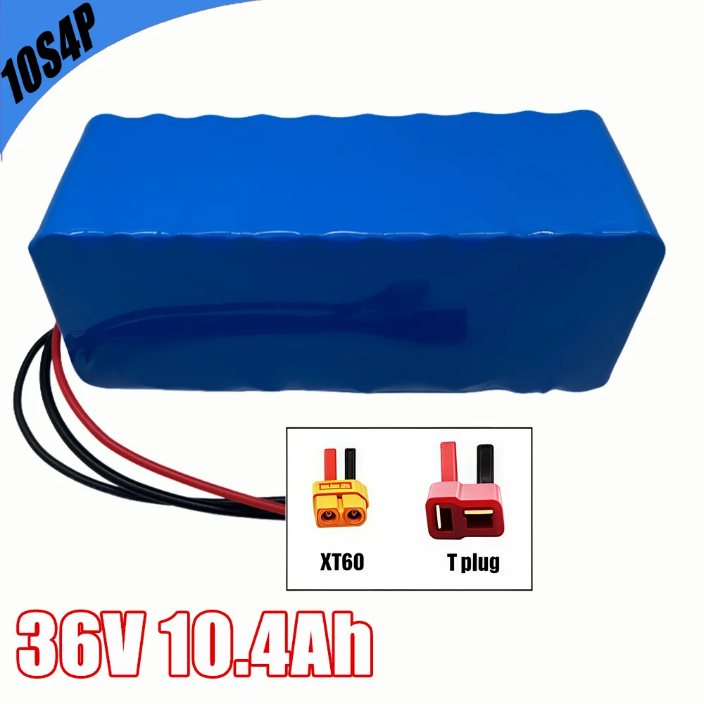 36V Battery 13600mAh Real Capacity 13S4P XT60 18650 Lithium Ion Battery Pack 13600mAh 500W 1000W For 54.6V E-bk BMS 2A Charger
