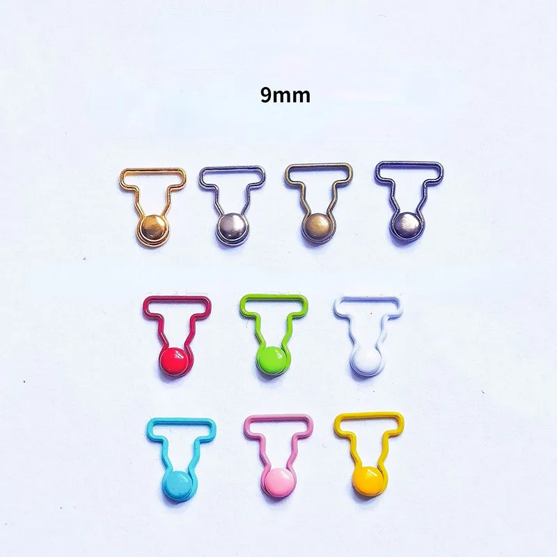 10sets 9mm Mini Doll T Shirt Buttons Doll Clothes DIY Metal Buckle for 1/12 1/6 Dolls Buckles Trousers Doll Accessories