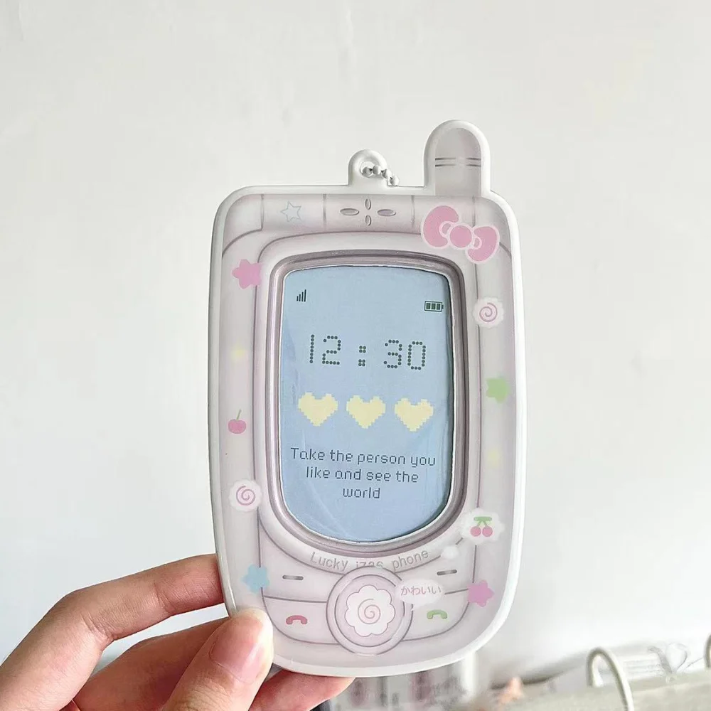 

Korean Style Idol Card Holder Portable PVC Card Sleeves Camera Phone Design Pendant Random Protective Collect Pendants Gift