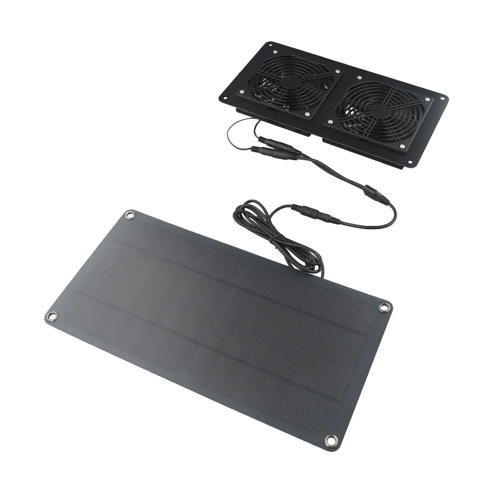 Painel Solar Exhaust Fan para Outdoor Chicken Coop Greenhouse, Impermeável Household Solar Improvement, Acessórios Replacment, 30W, 12V