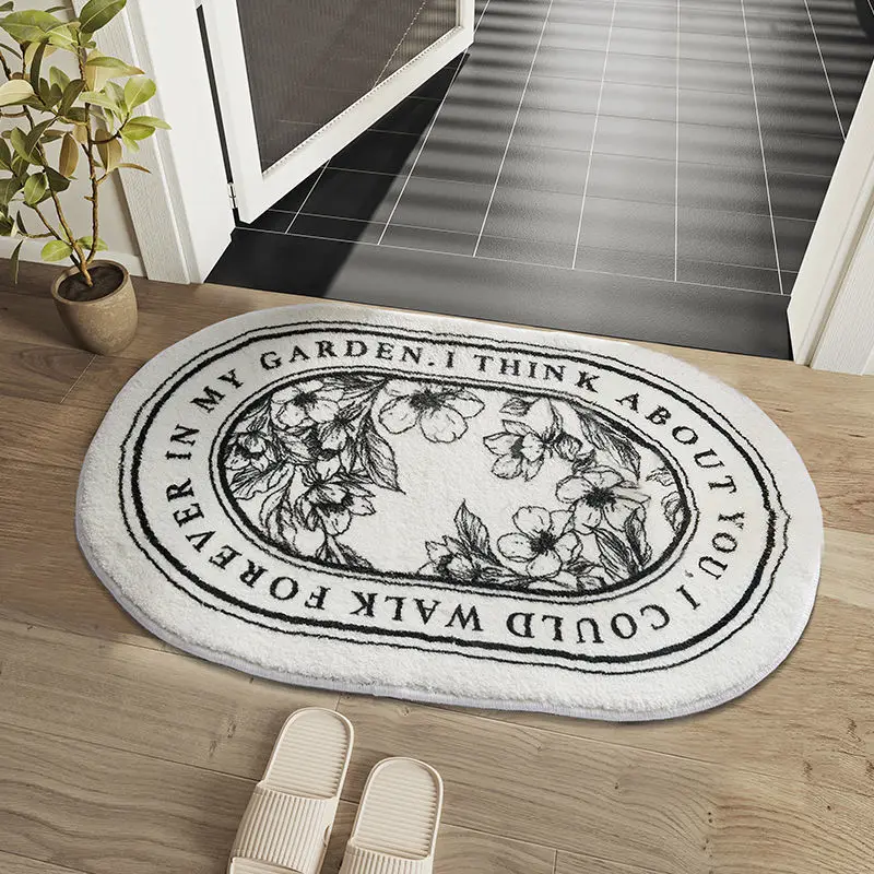

Bathroom mat toilet non-slip absorbent mat door entry door foot mat household kitchen bedroom carpet door mat
