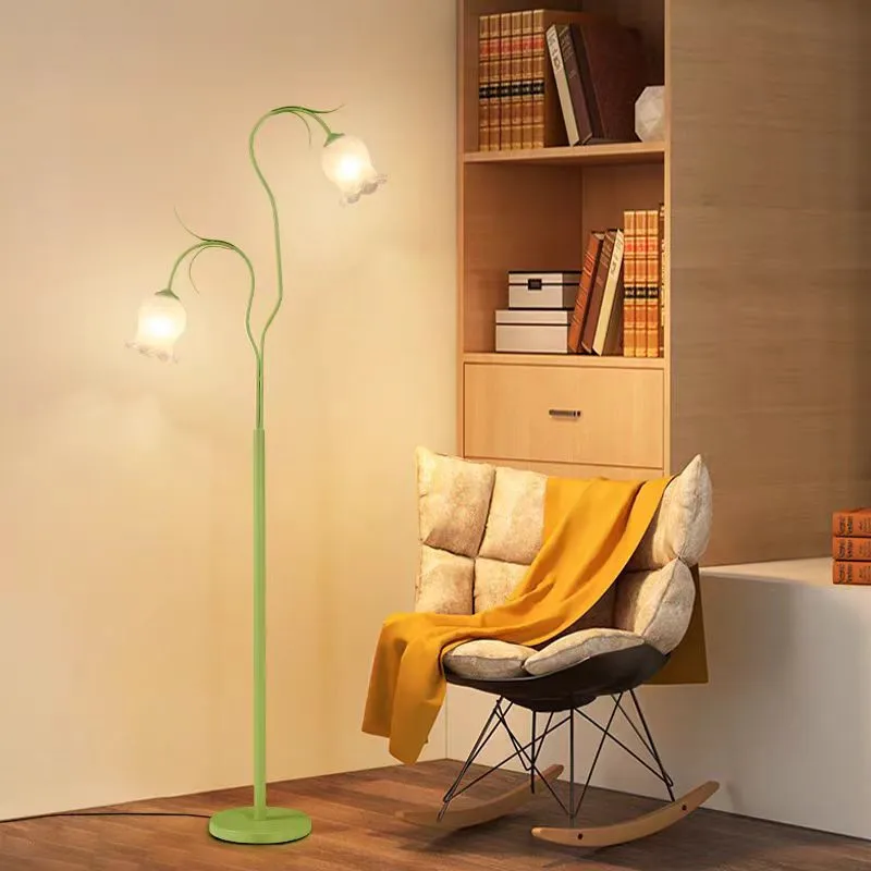 Flower floor lamp Nordic Bell Orchid salon decoration light For Living Room Bedroom Corner Creative house corner night  light