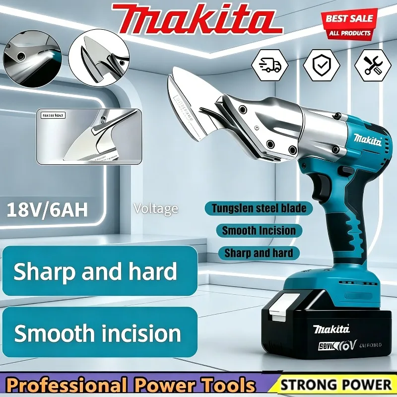 

Makita Metal Shear Cutter Rechargeable Electric Cordless Scissors Metal Heavy Duty Working for & Thin Plate Sheet Cutting Tool