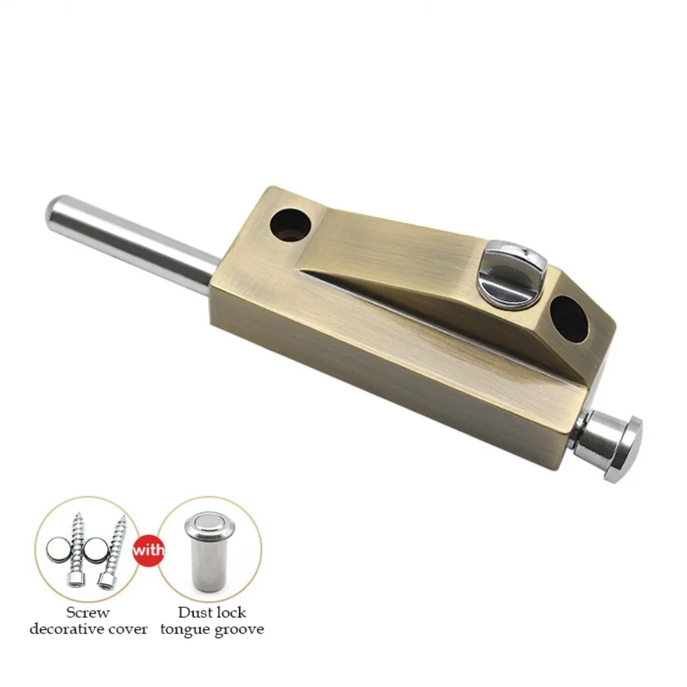 

Пружинная вращающаяся дверная защелка в рамке, универсальная напольная защелка из нержавеющей стали, открытый напольный замок, ванная комната, туалетный магазин