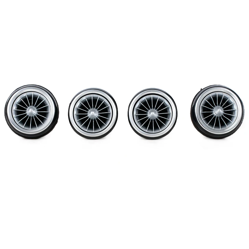 Tablero frontal LED para coche, salida de ventilación de aire acondicionado de CA, embellecedor Interior Turbo, accesorios para Mercedes Benz GLK X204 2013-2017