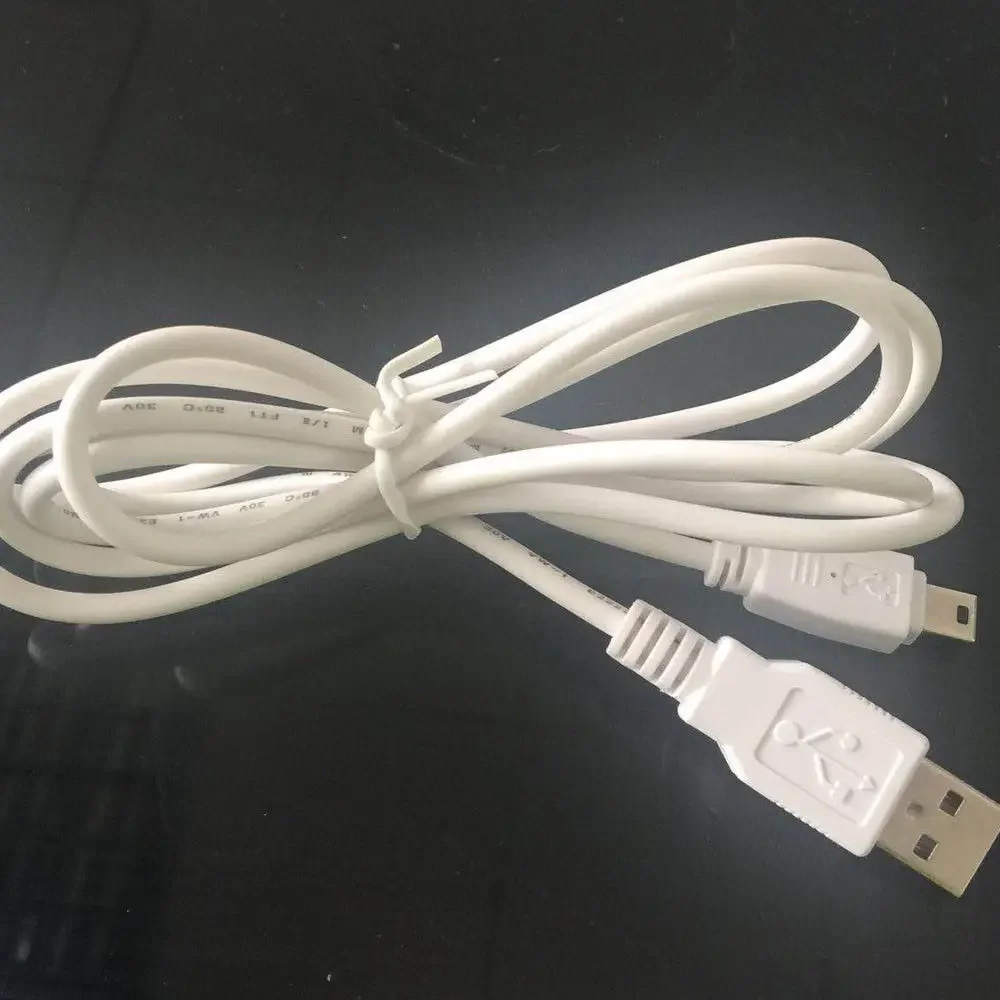 Оптовая продажа, 10 шт., 80 см, USB 2,0 A папа-мини 5 Pin B OTG, кабель для синхронизации данных и зарядки, белый