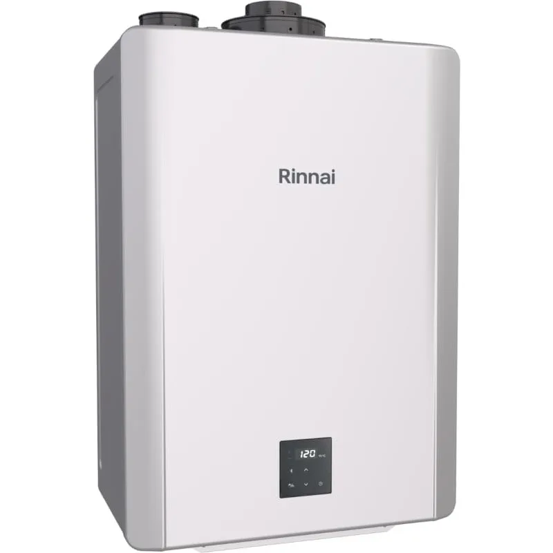 NEW Rinnai RX199iN Condensing Smart Sense Natural Gas or Propane Tankless Water Heater, Indoor or Outdoor Water Heater