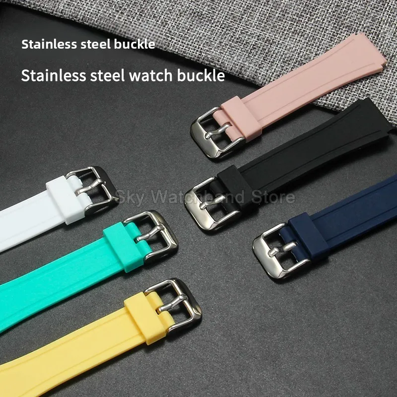  ل كاسيو F-84/91 واط/94/105 A-168 أسود 18 مللي متر الراتنج حزام الساعات واجهة محدبة الفولاذ المقاوم للصدأ مشبك خفيفة الوزن مقاوم للماء #4