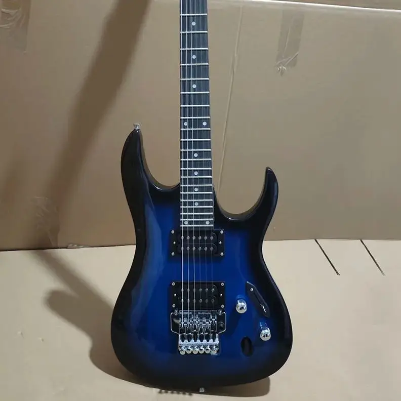 Electric Guitar with 6 String, 24 Frets, HH Pickup, Maple Tremolo Rhythm Guitar, Factory Sell